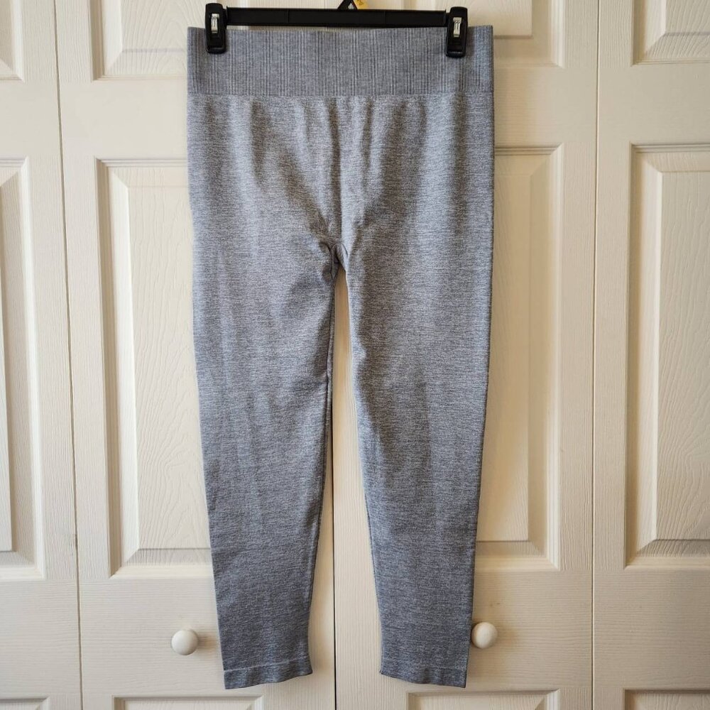 No Boundaries Seamless High-Rise Legging Ruched Back Heather Gray XXL